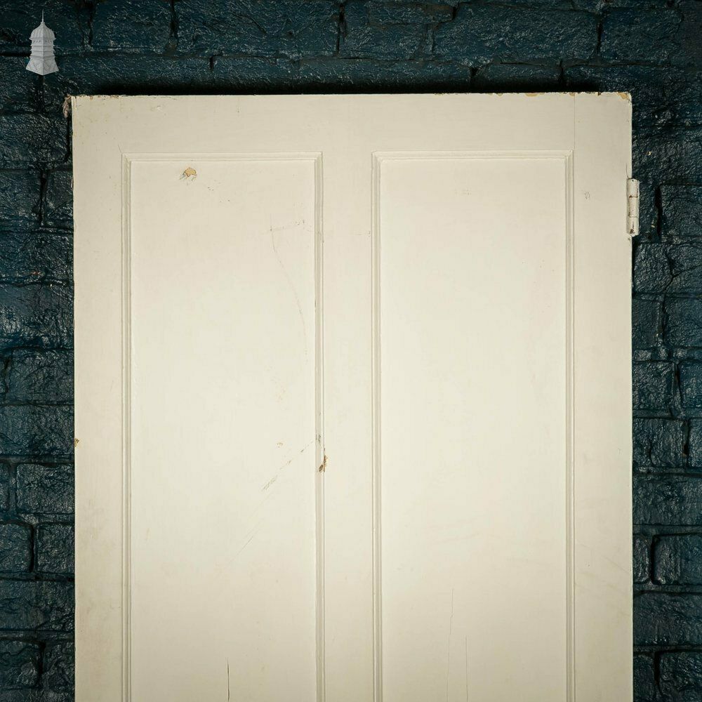 Home Fixtures Pine Panelled Door, Moulded 4 Panel, White Painted photo
