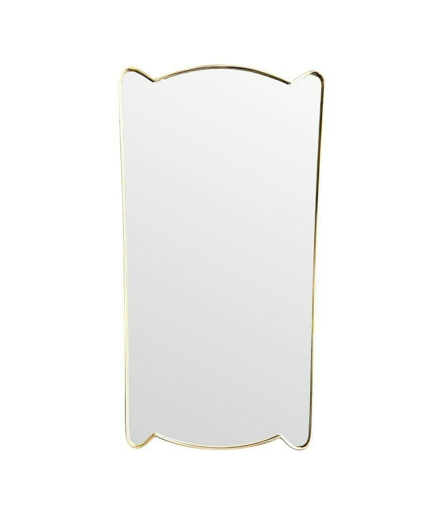 A Lovely Unique Shaped Orignal 1950s Italian Shield Mirror In The Style Of Gio Ponti photo 2450.0
