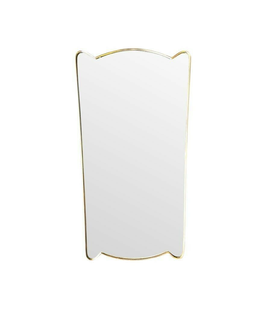 A Lovely Unique Shaped Orignal 1950s Italian Shield Mirror In The Style Of Gio Ponti photo buy
