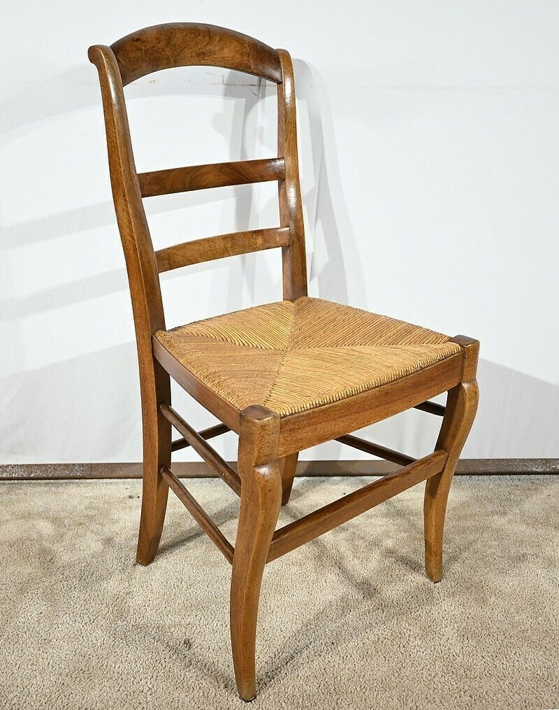 Suite Of 4 Restoration Chairs In Solid Walnut – 1st Part 19th Century photo buy