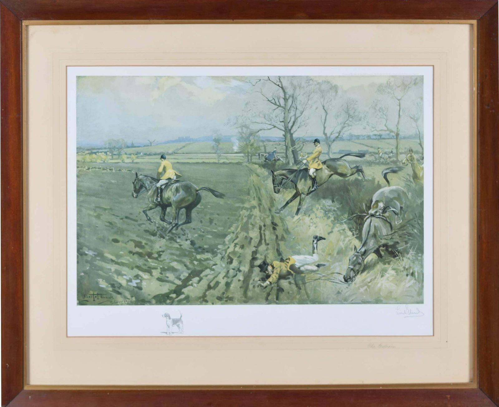 Lionel Edwards The Belvoir Hunt Hunting Print By Lionel Edwards  1928 photo furniture