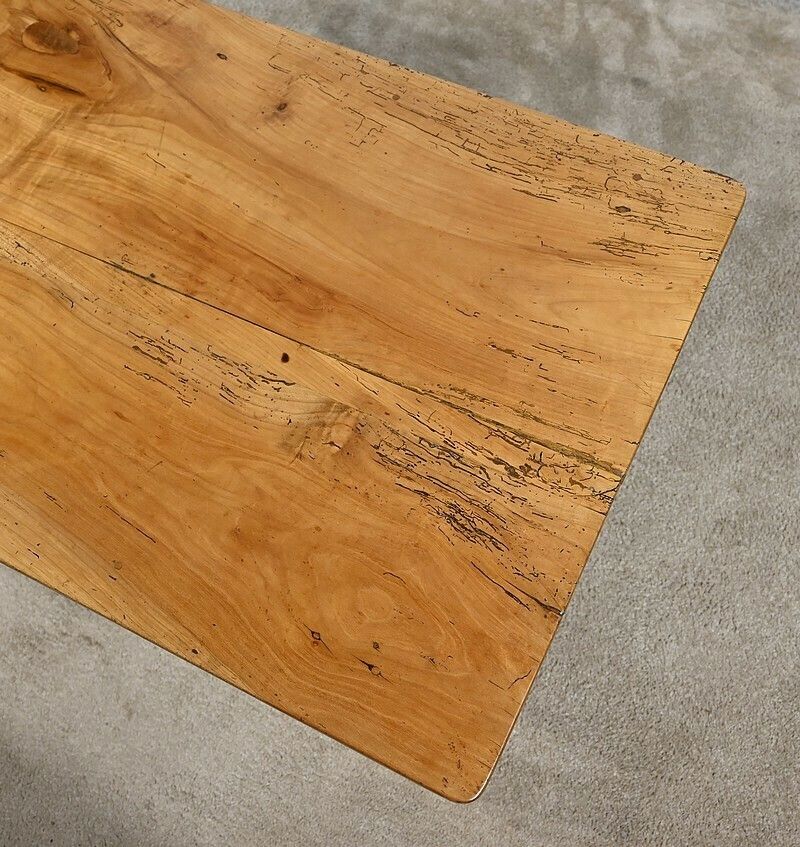 Cherry Wood Coffee Table – 2nd Half Of The 19th Century photo vintage