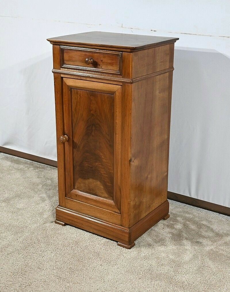 Small Walnut Bedside Cabinet – Late 19th Century photo for sale