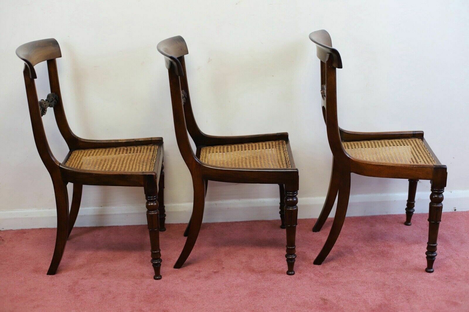 Furniture Beautiful Set Of Six William IV Rosewood Dining Chairs photo
