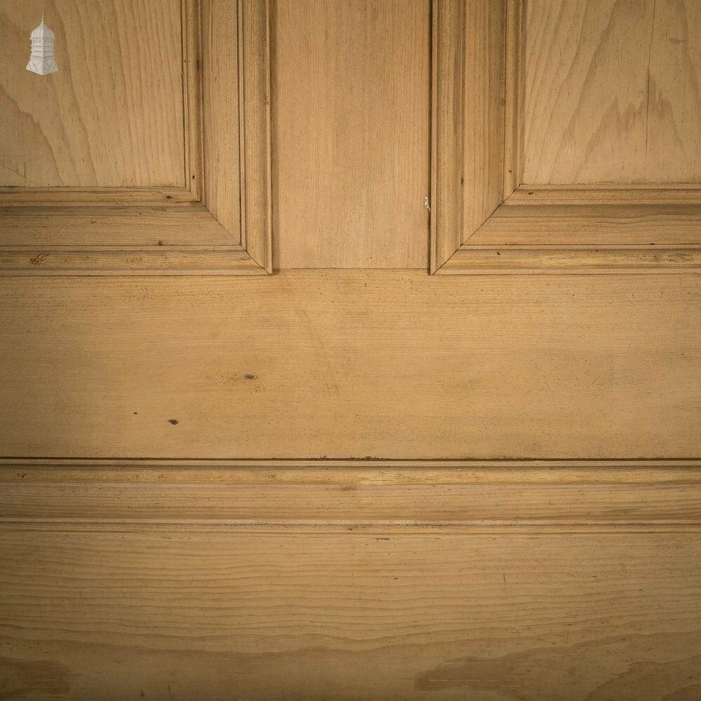 Pine Panelled Door, 5 Moulded Panel photo vintage