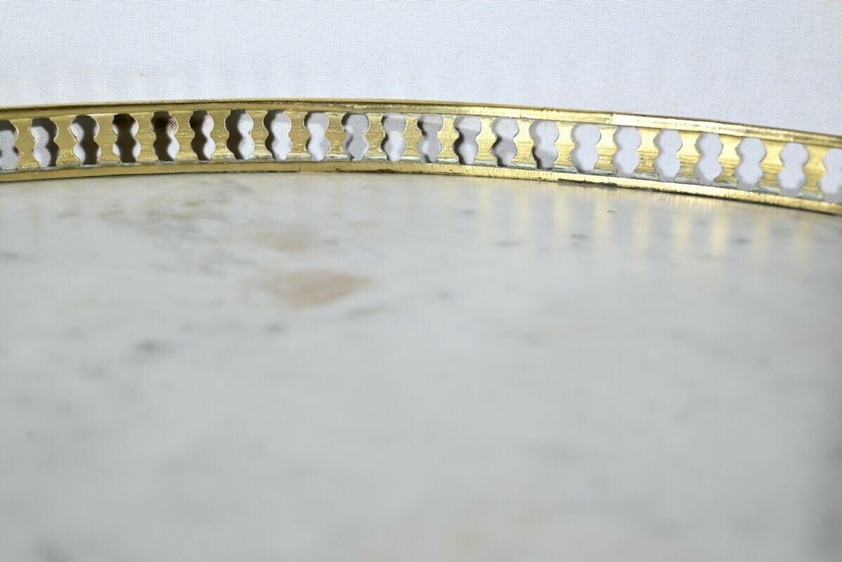 Small Tambour Table In Walnut And Mahogany, Louis XVI Style – 2nd Part 19th photo buy
