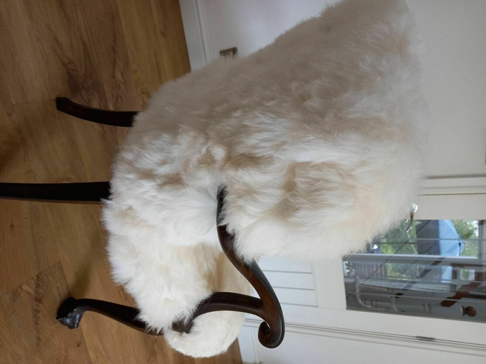 Newly Re Upholstered Sheepskin Chair photo buy