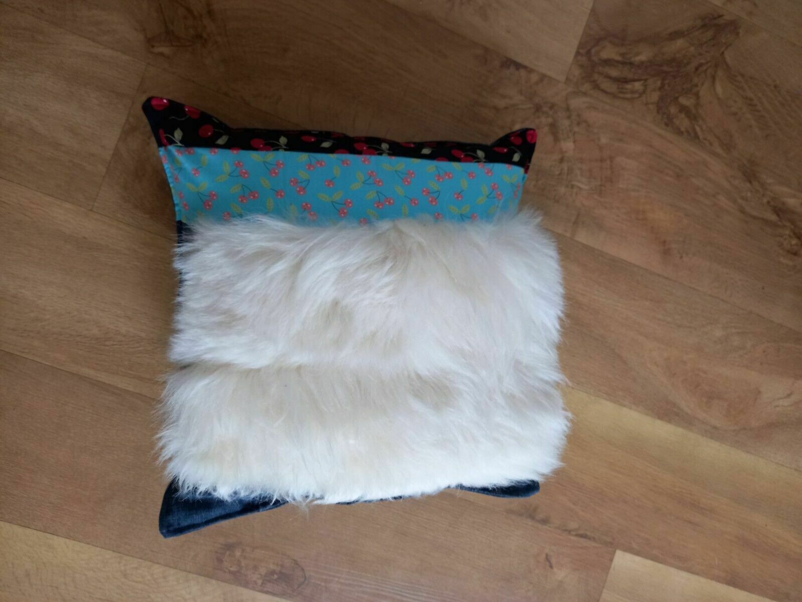Newly Re Upholstered Sheepskin Chair photo vintage
