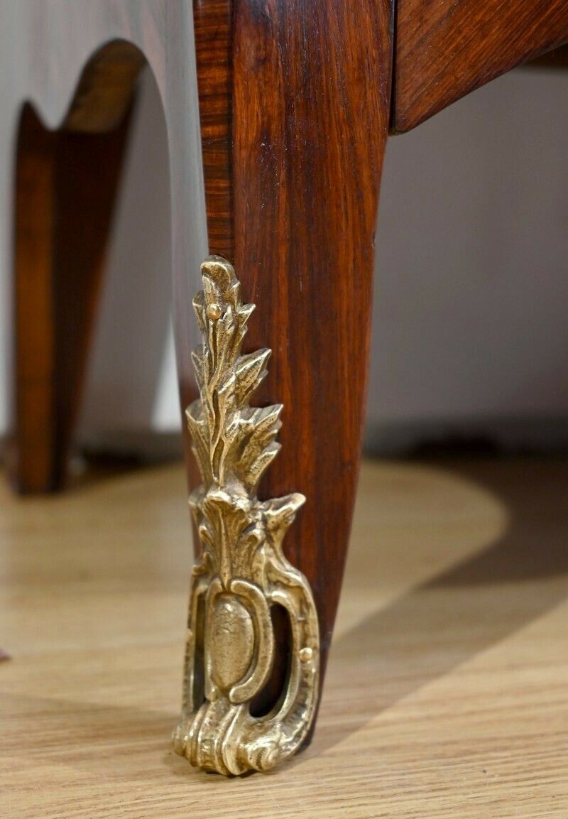 photo vintage Buffet With Support Height In Rosewood And Rosewood, Louis XV Style   Early 20th Century