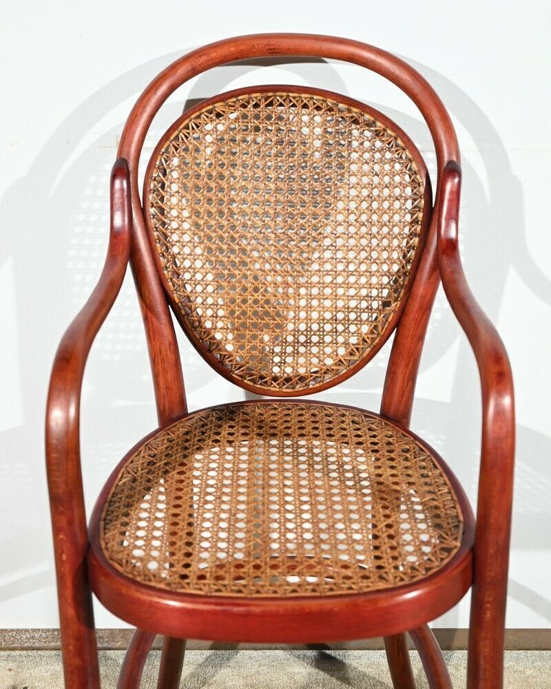 Children's High Chair N°12303 In Beech, Stamped Thonet   Early 20th Century photo 1337.33870991