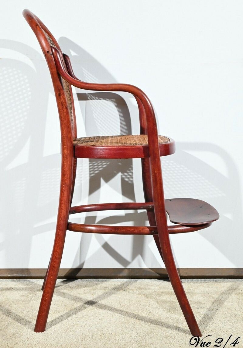 photo buy Children's High Chair N°12303 In Beech, Stamped Thonet   Early 20th Century