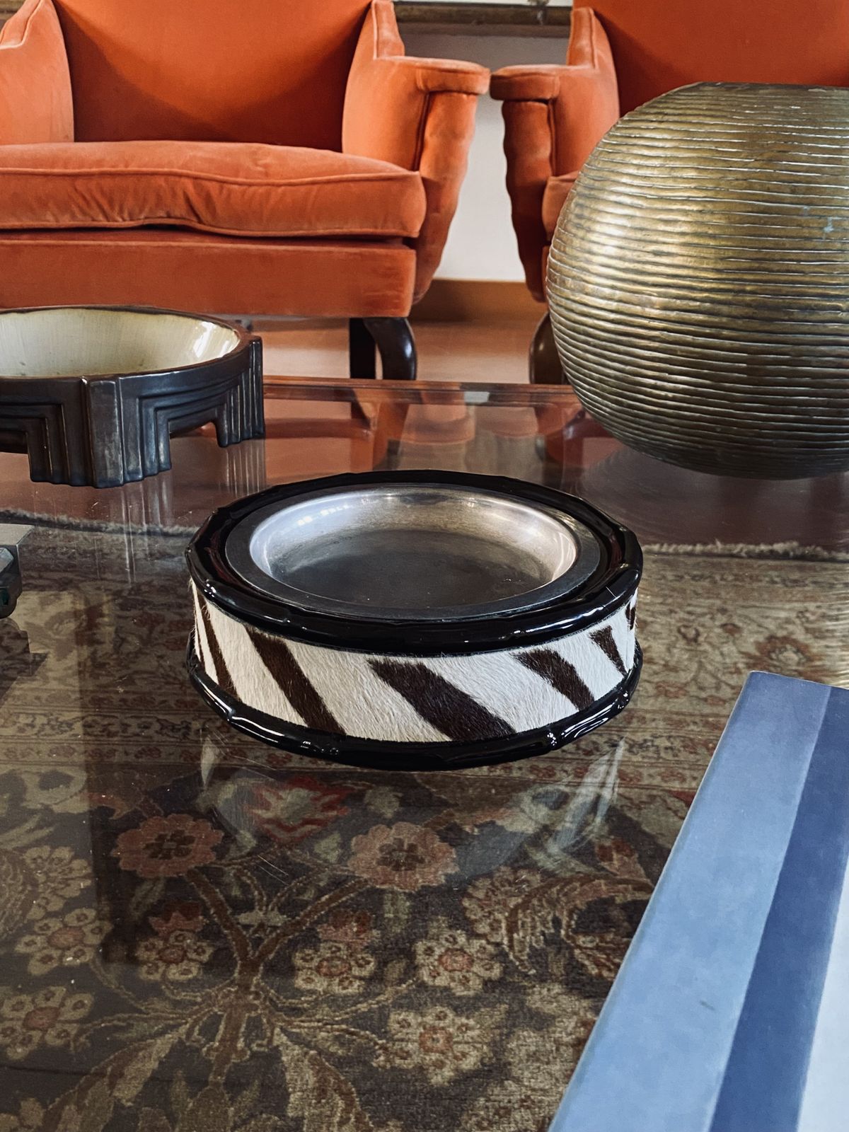 380.0 Hollywood Regency Ceramic Ashtray / Vide Poche, Viba Ceramiche, Ca. 1970 photo