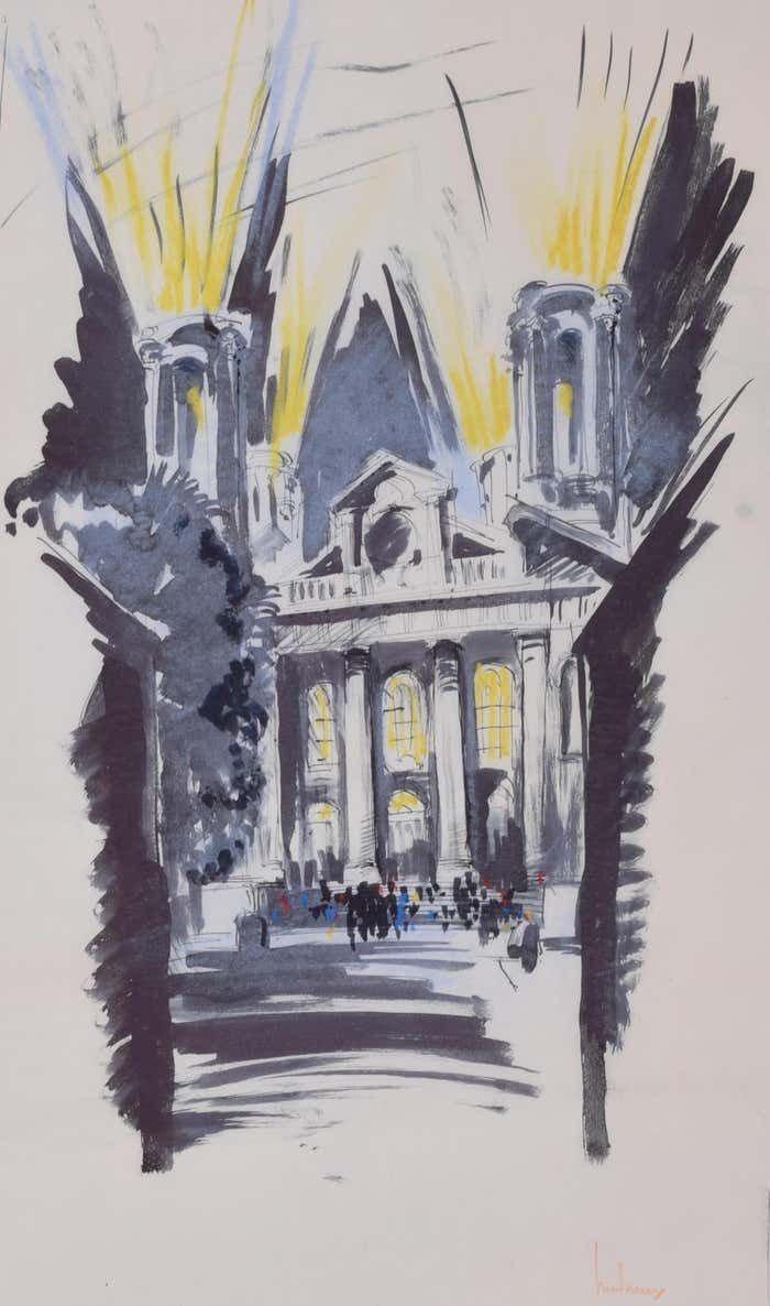 Proposal For St John's Smith Square Architectural Design By Louis Osman Friba