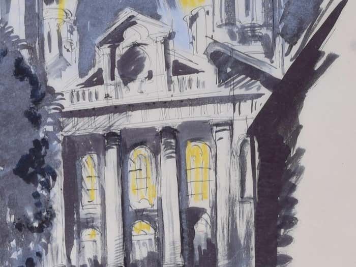 Proposal For St John's Smith Square Architectural Design By Louis Osman Friba photo Art