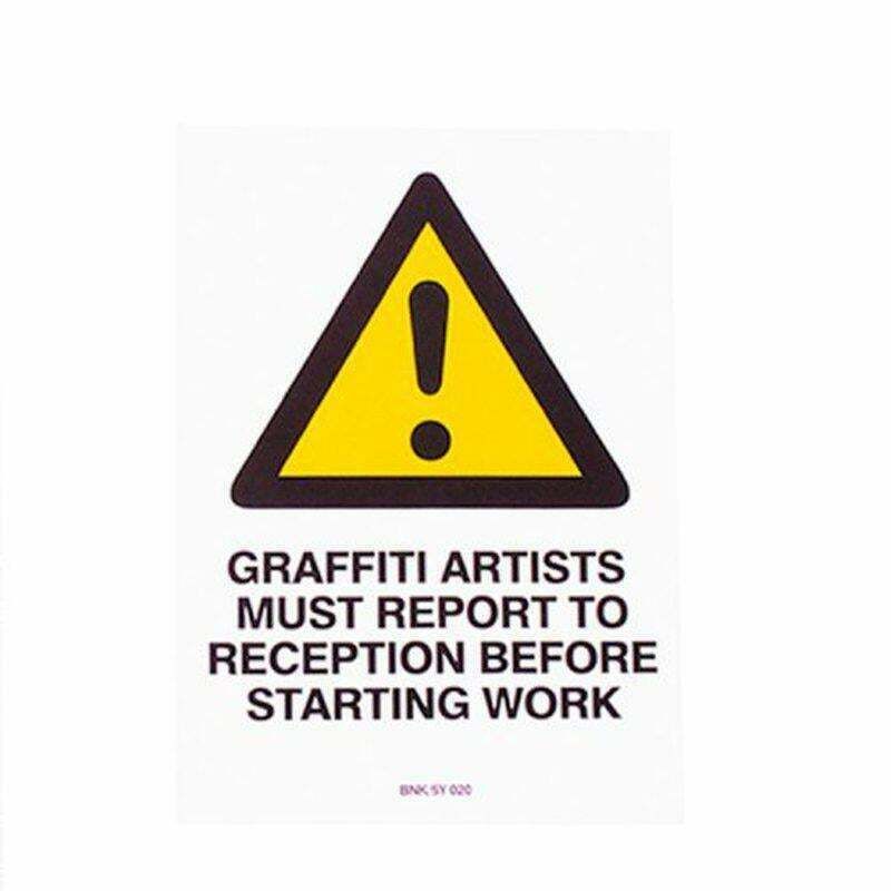Banksy Graffiti Artists Must Report To Reception