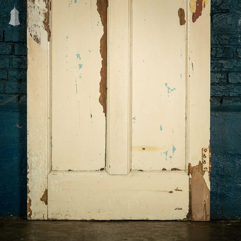 1930’s Glazed Door, 6 Over 2 With Distressed Paint Finish photo 300.0