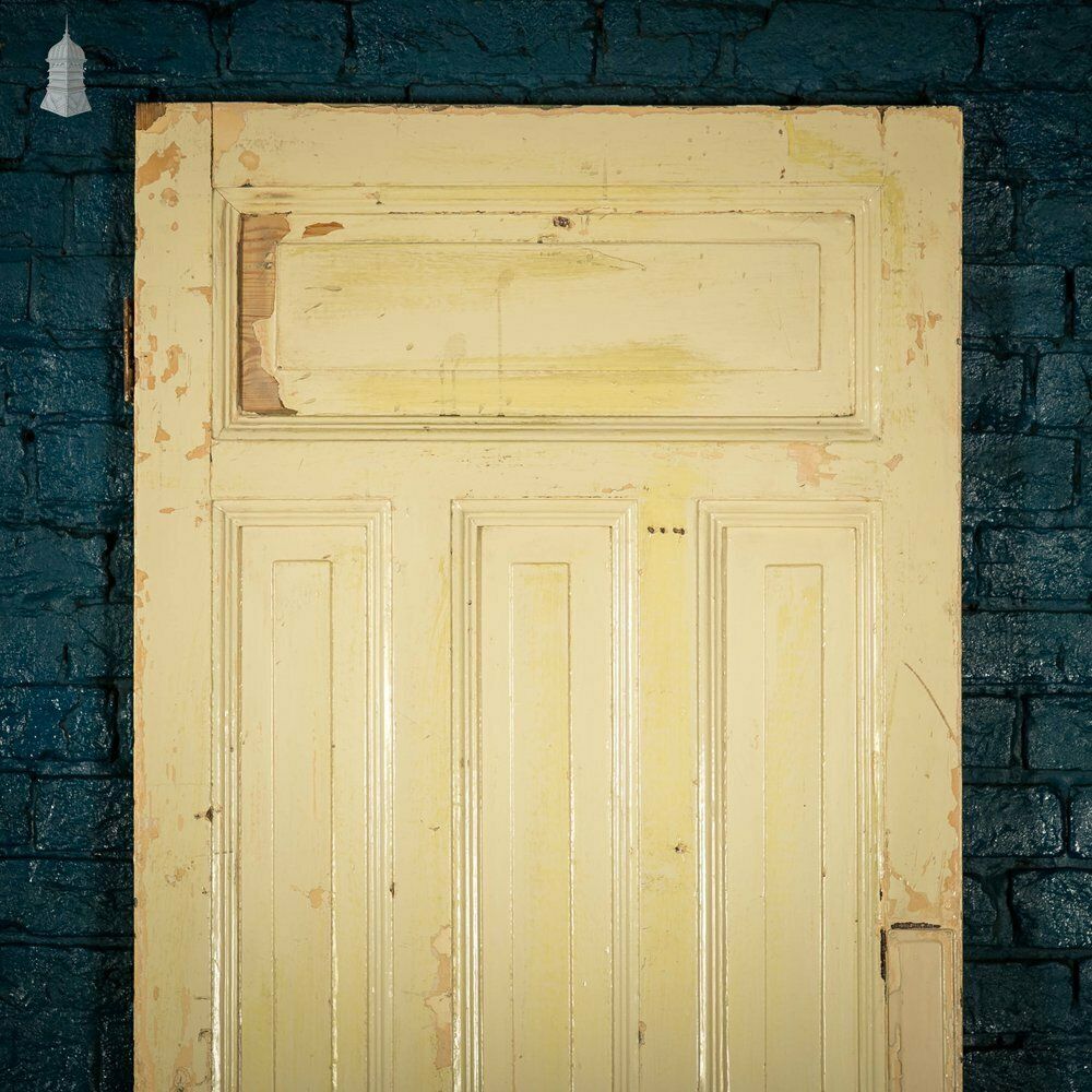 Home Fixtures Pine Panelled Door, Raised Fielded Panels One Side, Stop Chamfer Detailing Other Side photo