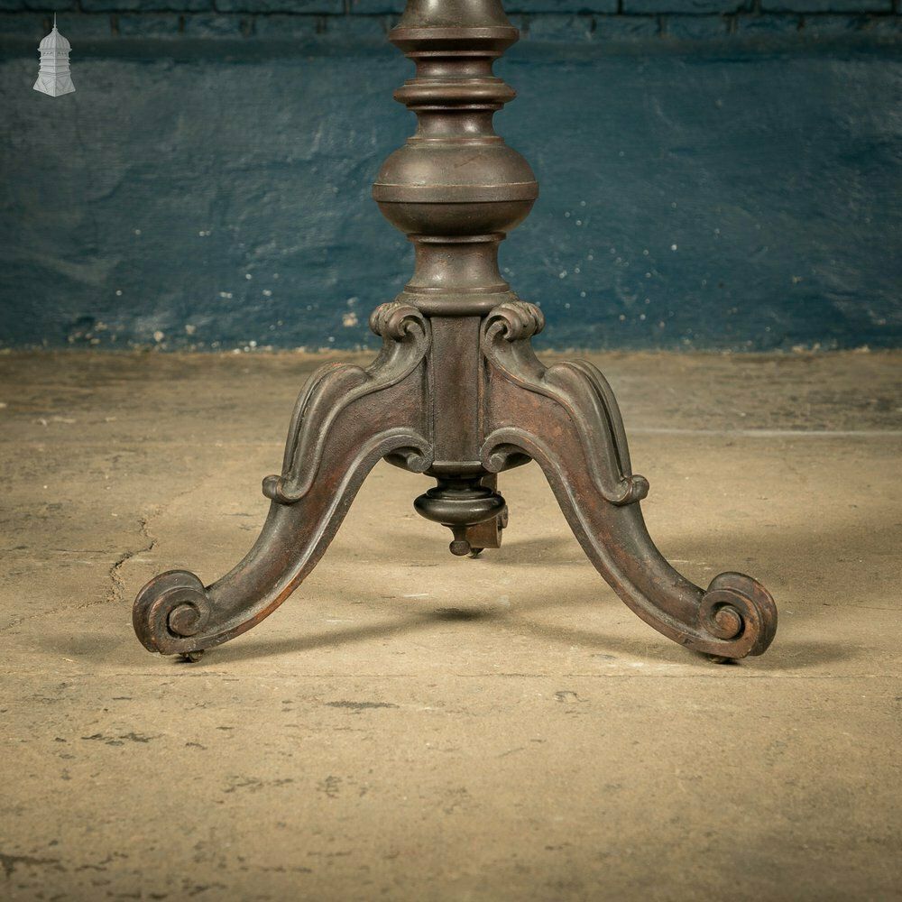 photo vintage Specimen Table, Hand Painted 19th C Hardwood And Glass