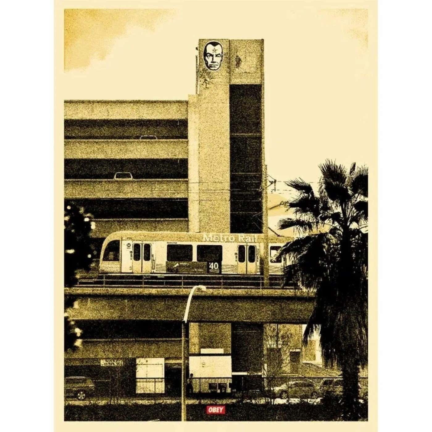 Covert To Overt: Big Brother   Gold By Shepard Fairey 2015
