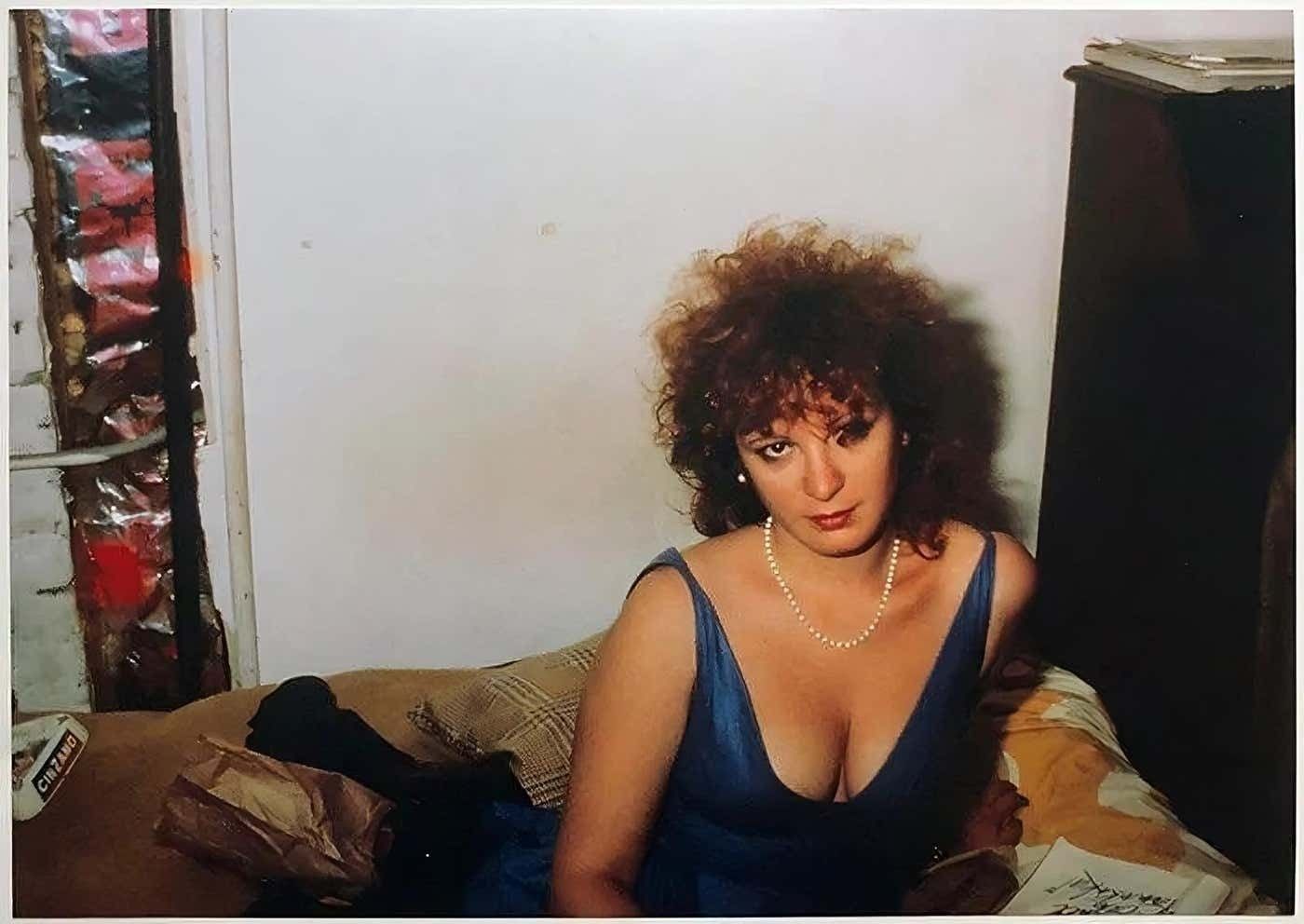 Self Portrait In Blue Dress (New York City) By Nan Goldin