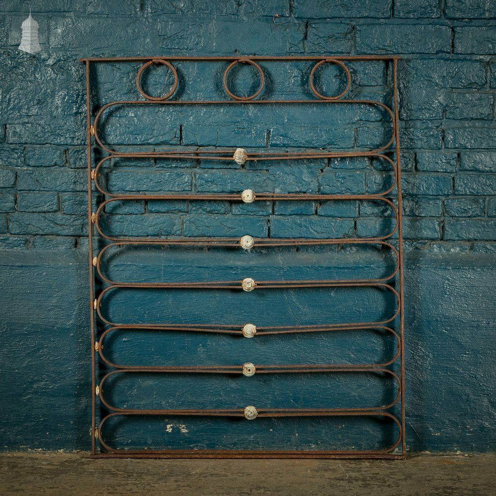photo for sale Railing Panel Wrought Iron With Lead Work Details, Gate Panel