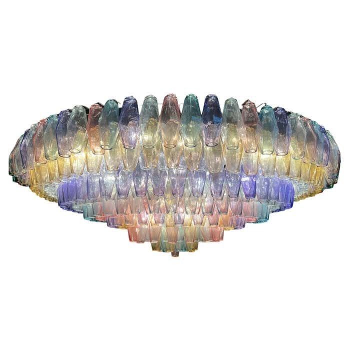 Spectacular Murano Glass Chandelier "Arlecchino" By Valentina Planta photo vinterior