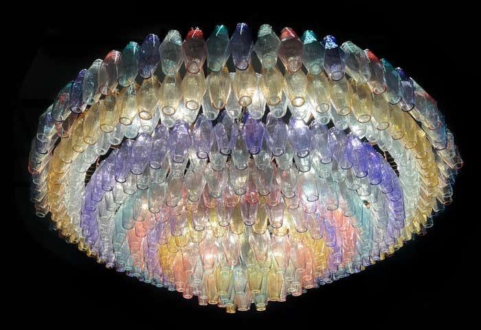 photo furniture Spectacular Murano Glass Chandelier "Arlecchino" By Valentina Planta
