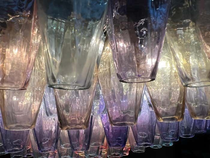 photo vintage Spectacular Murano Glass Chandelier "Arlecchino" By Valentina Planta