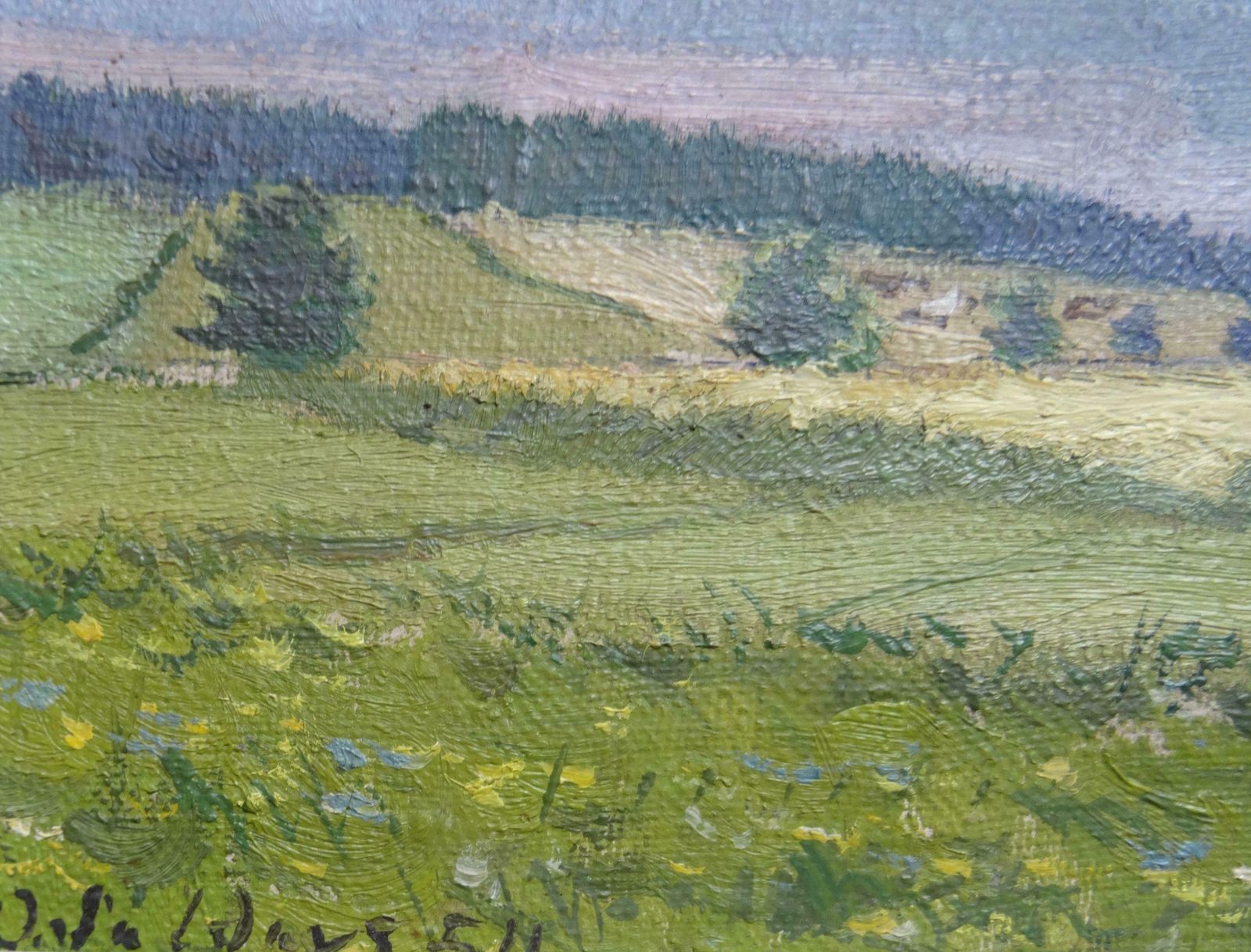 Olgerts Saldavs Harvest Time. Oil On Canvas. photo furniture