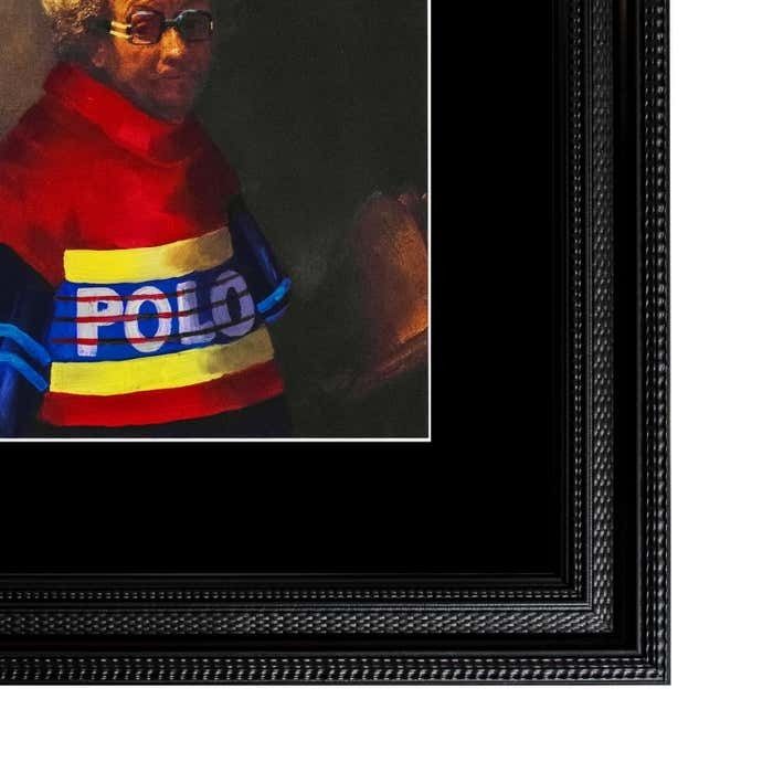 Contemporary Painting "Autorretrato Como San Pablo" By Manuel Cruz, Spain, 2023 photo furniture