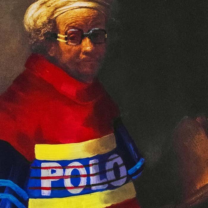 Contemporary Painting "Autorretrato Como San Pablo" By Manuel Cruz, Spain, 2023 photo for sale