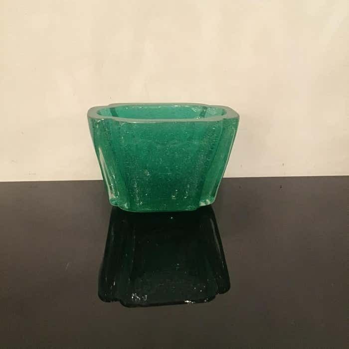 Venini " Carlo Scarpa " Submerged Vase Centerpiece Murano Glass 1935 Italy photo Home Decor