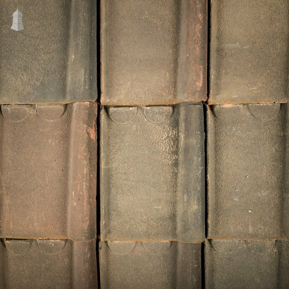 Belgian Pan Tile, Courtrai Interlocking Roofing Tiles Stamped Acme, Batch Of 330 photo buy