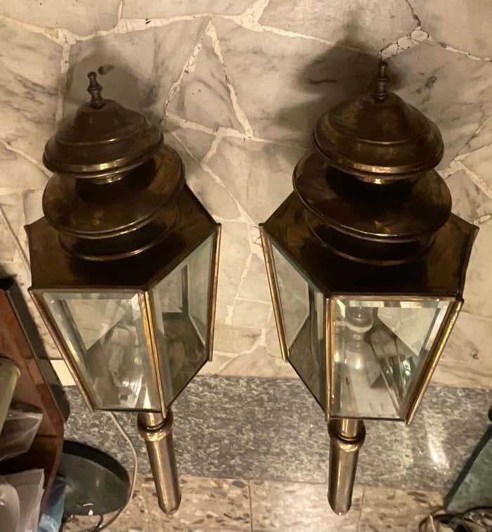 photo furniture Fontanarte   Peter Church   Great Couple Of Wall Sconces   1950
