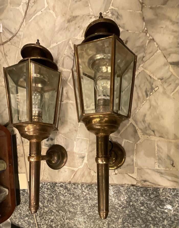 photo vinterior Fontanarte   Peter Church   Great Couple Of Wall Sconces   1950