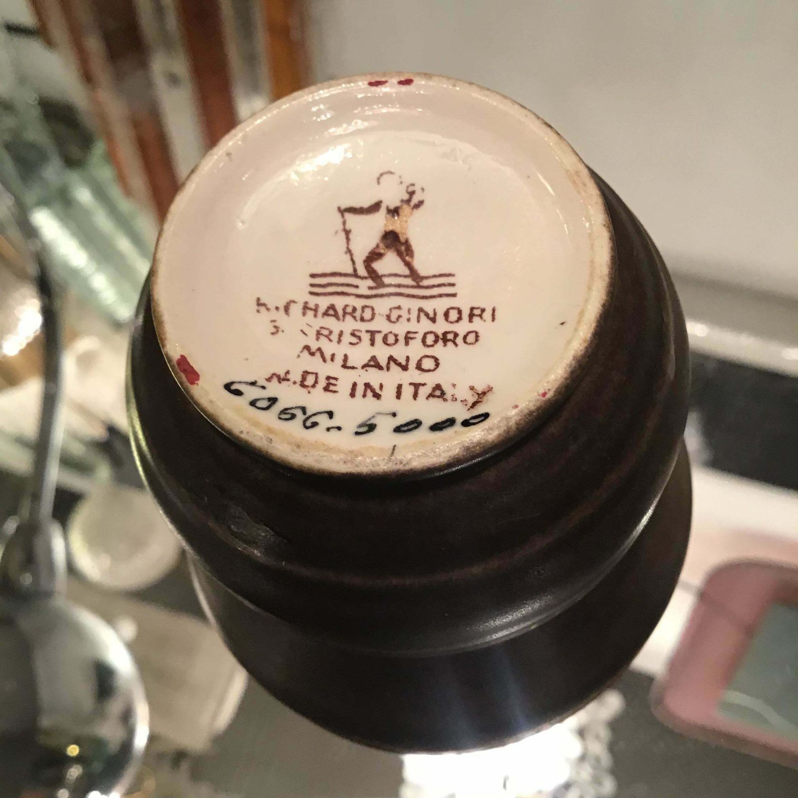 photo for sale Gio' Ponti Richard Ginori N 5 Vase Ceramic 1930 Italy