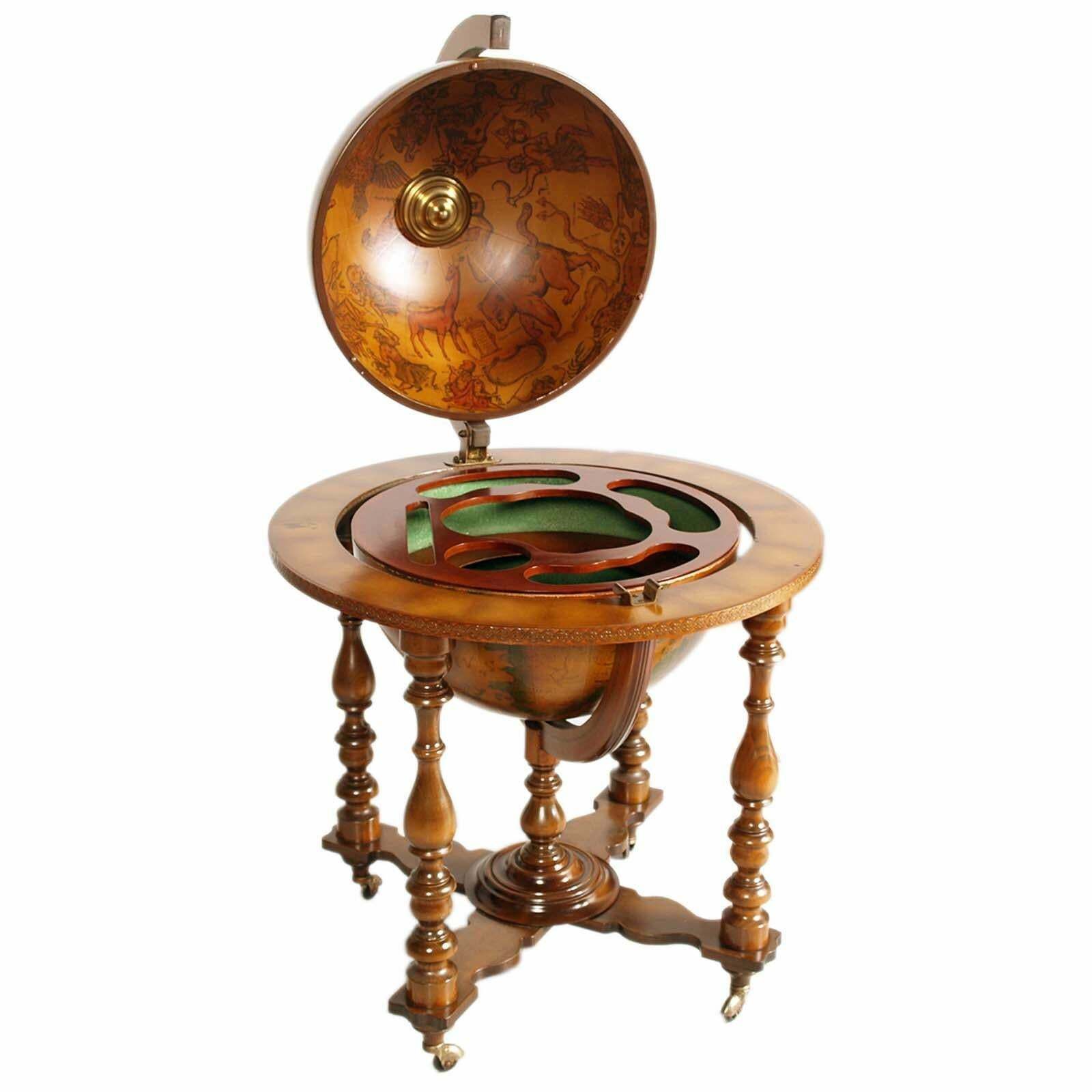 Home Decor Italian Cocktail Bar Cart Of 20th Mid Century On Decorated World Map , Globe photo