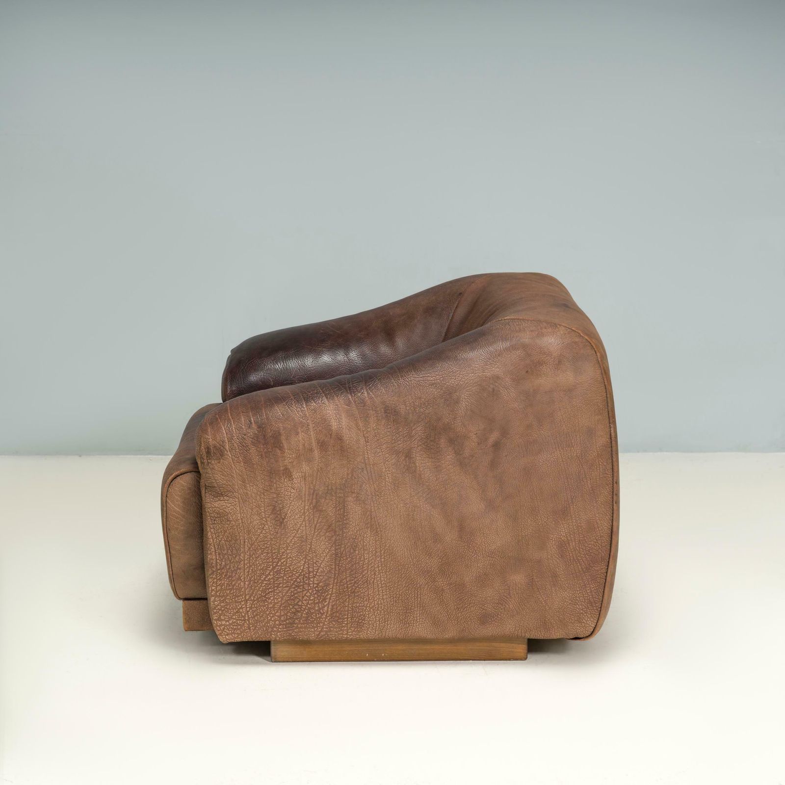 De Sede Brown Buffalo Leather Armchair, 1970s photo for sale