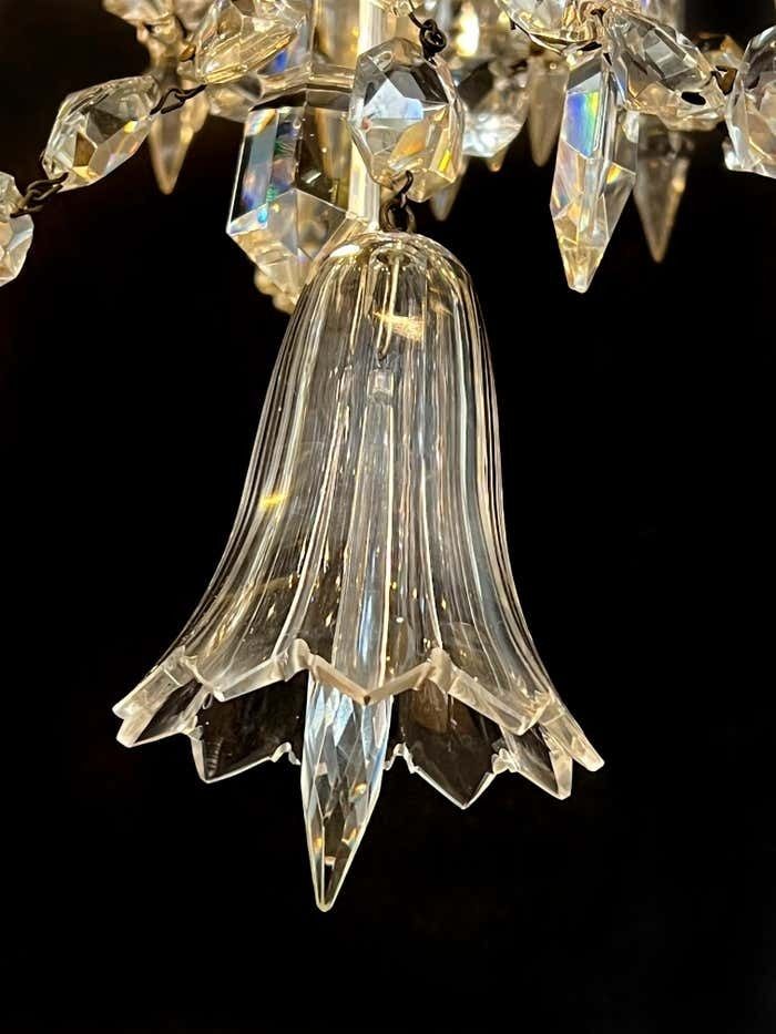 Majestic Bohemian Chandelier. Wien 1930s photo buy