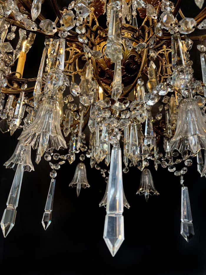 photo for sale Majestic Bohemian Chandelier. Wien 1930s