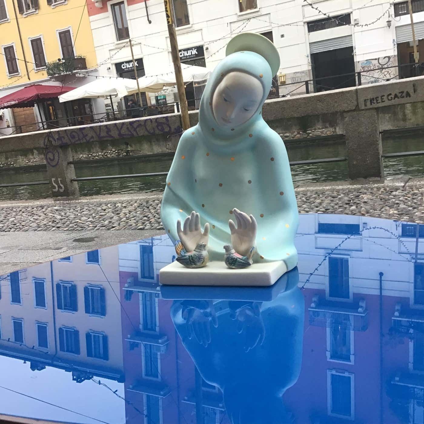 Lenci " Madonna Of Peace" Ceramic 1950 Italy photo 2620.0