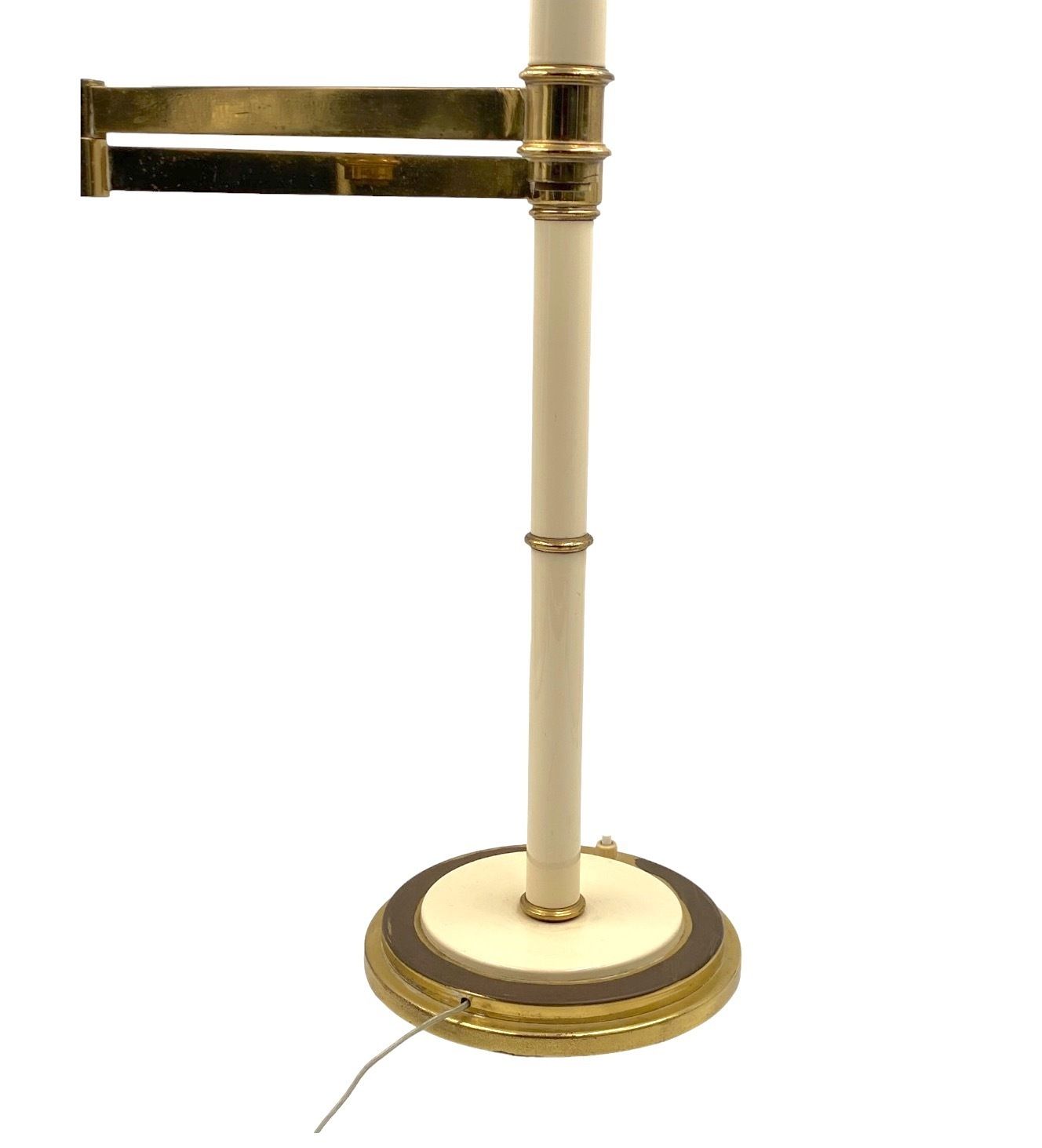 400.0 Hollywood Regency Brass Table Lamp, Tommaso Barbi Italy 1970 photo