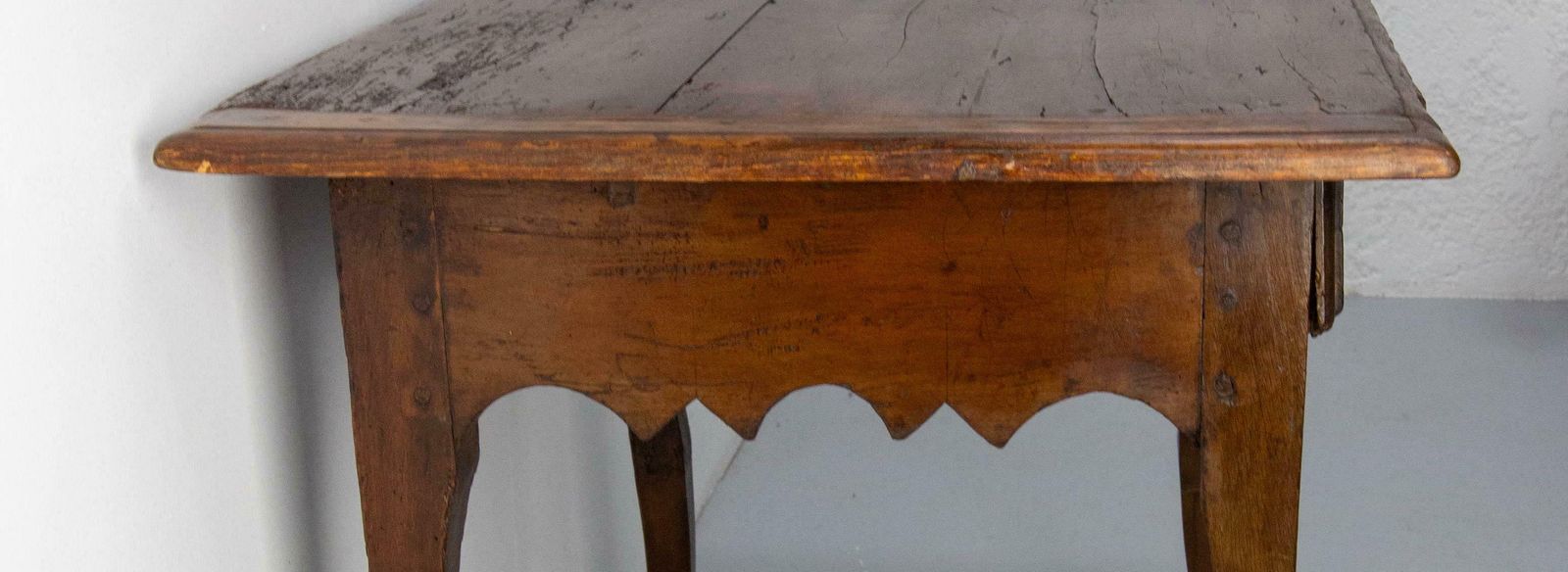 700.0 French 18th Century Poplar & Oak Writing Table Louis XV Period photo