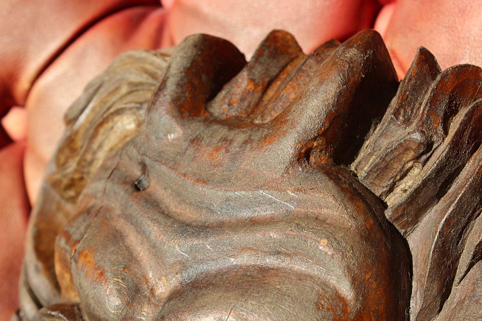 Late 19th/Early 20th Century Carved Hannya Noh Devil Mask Curio photo Art