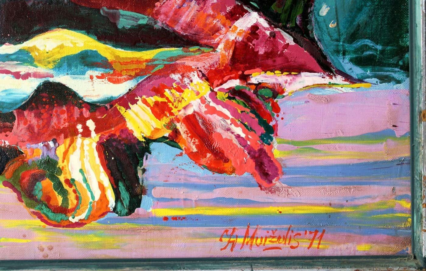 Ivars Muizulis An Ancient Fable. 1971. Oil On Canvas,1971 photo for sale