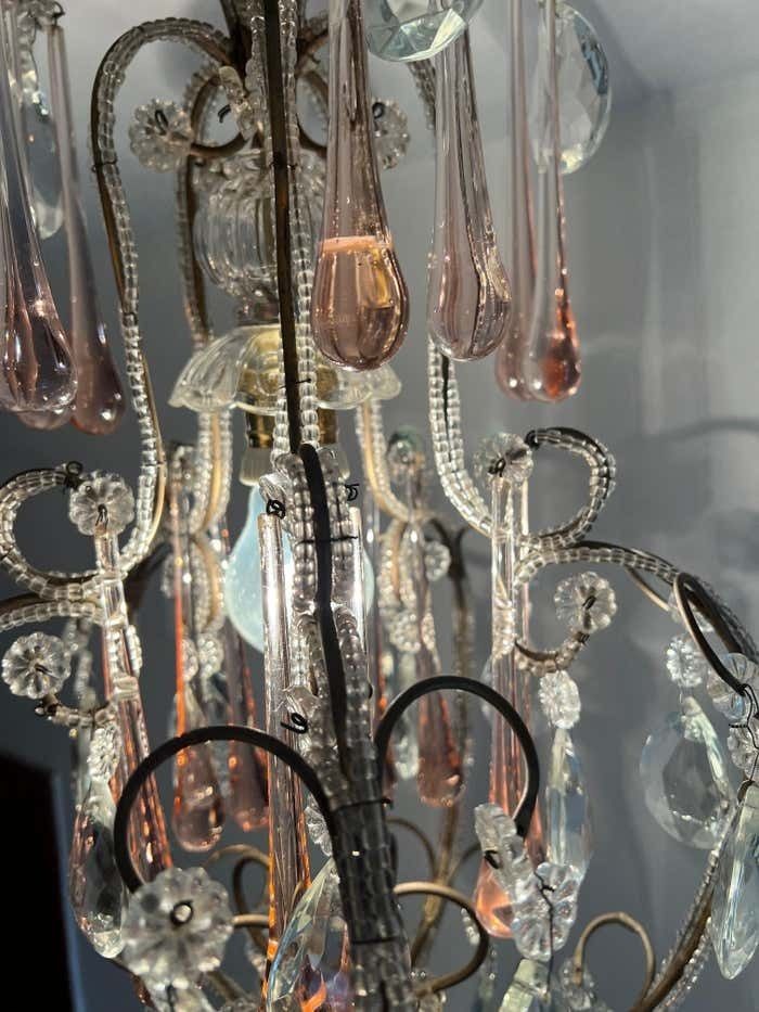 photo buy Hepburn's Tears Murano Chandelier 1950s