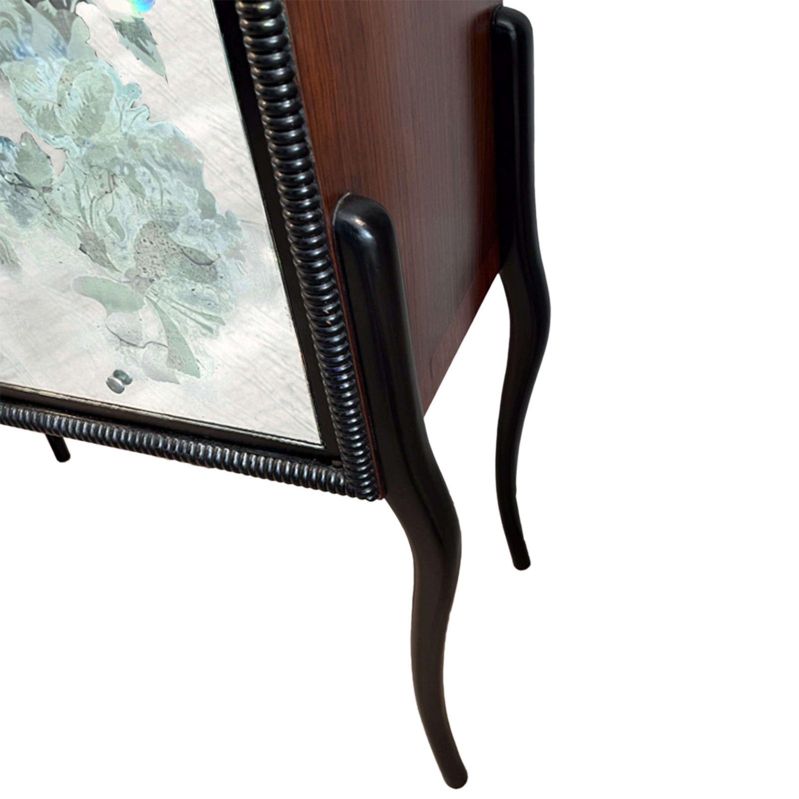 French Midcentury Cocktail Cabinet With Glass Interior photo 4250.0