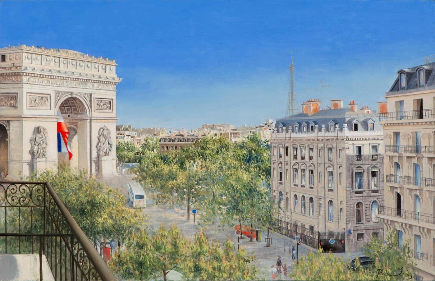 Paulis Postazs Triumphal Arch. 2023. Oil On Canvas.