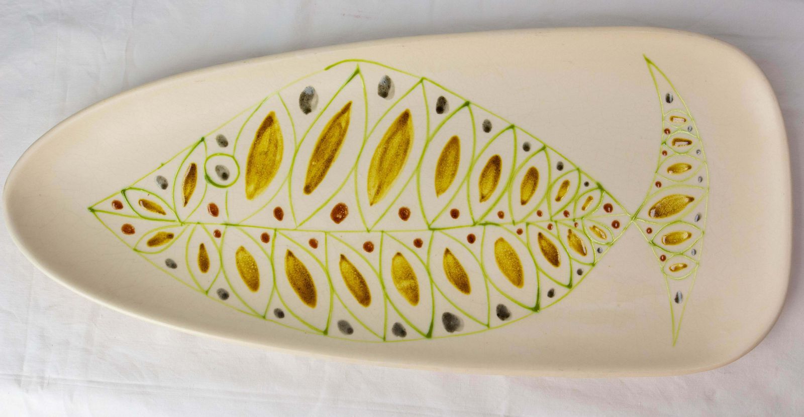 French Set Of Two Fish Dishes In White Faience Of Niderviller Circa 1960 photo 393.0