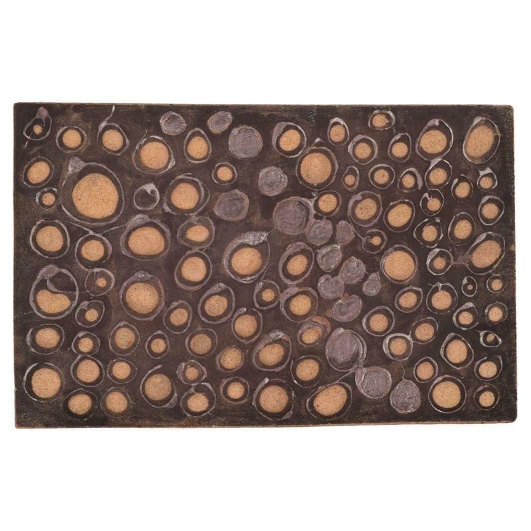 Börje Skogh For Gustavsberg, Sweden. Unique Stoneware Wall Plaque.